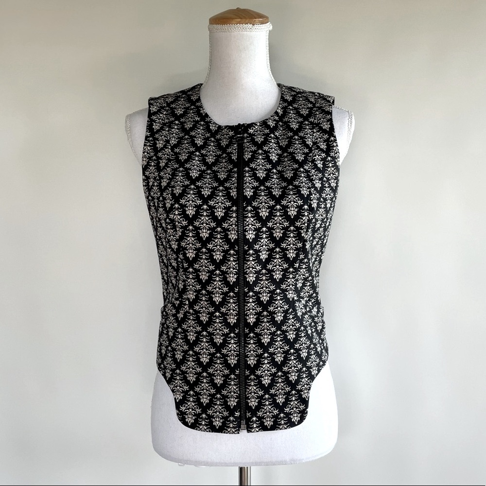 Robert Rodriguez asymmetrical patterned vest - sz 2
